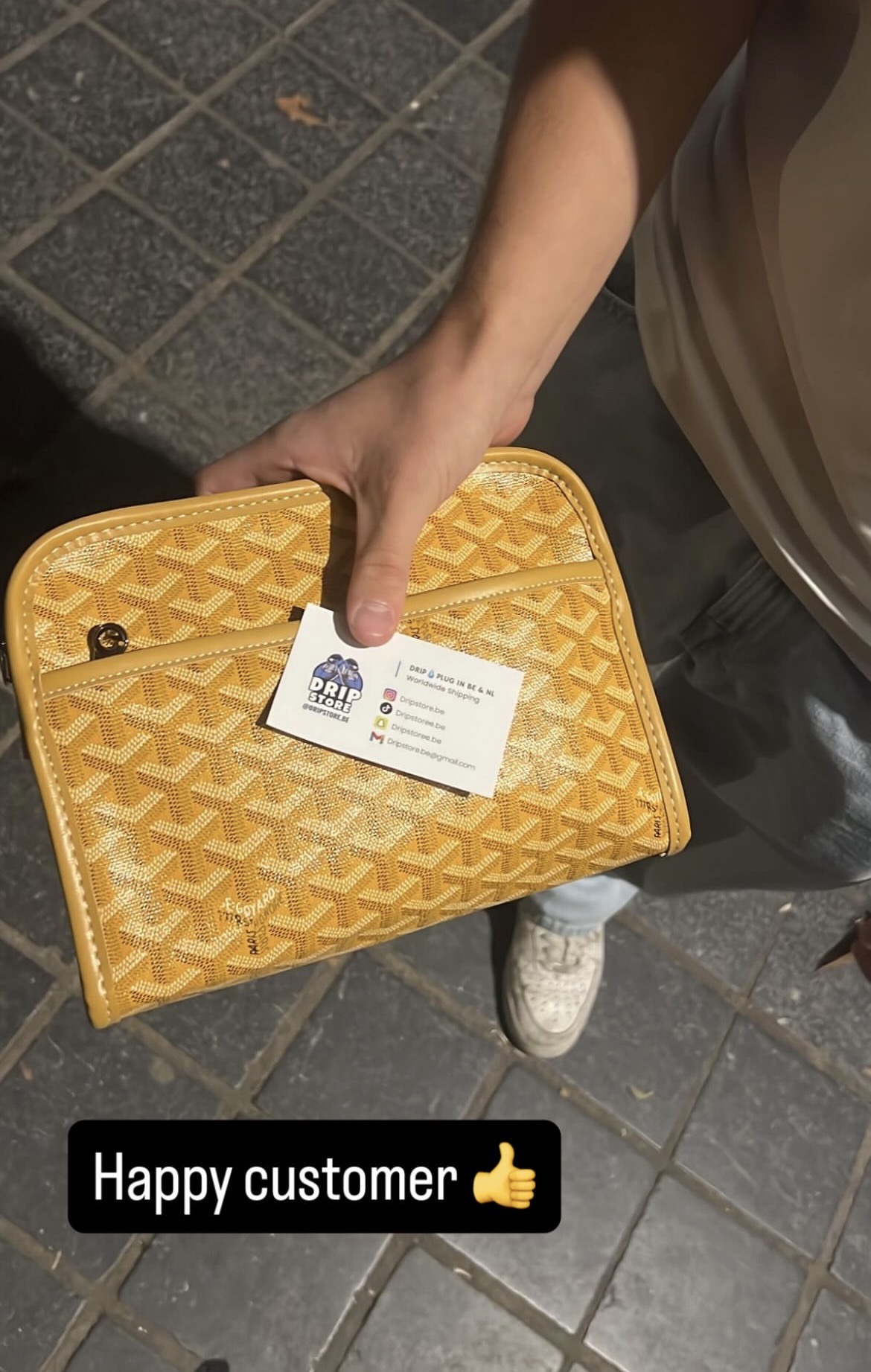 Goyard etui — geel