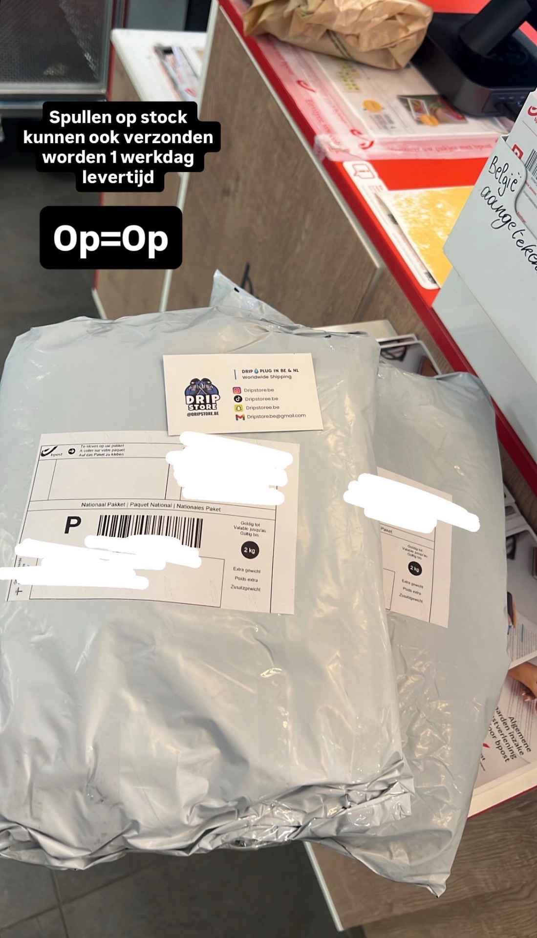 Bpost verzending — 1 werkdag